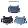 Women's Versatile Crossbody Bag: Multi-pocket Casual Denim for Commuting