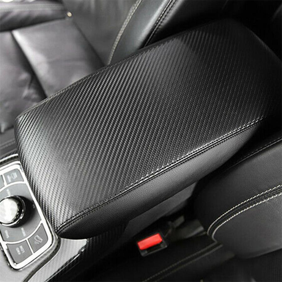 Carbon Fiber Look Center Console Armrest Cover Pad For Jeep Grand Cherokee 11-18