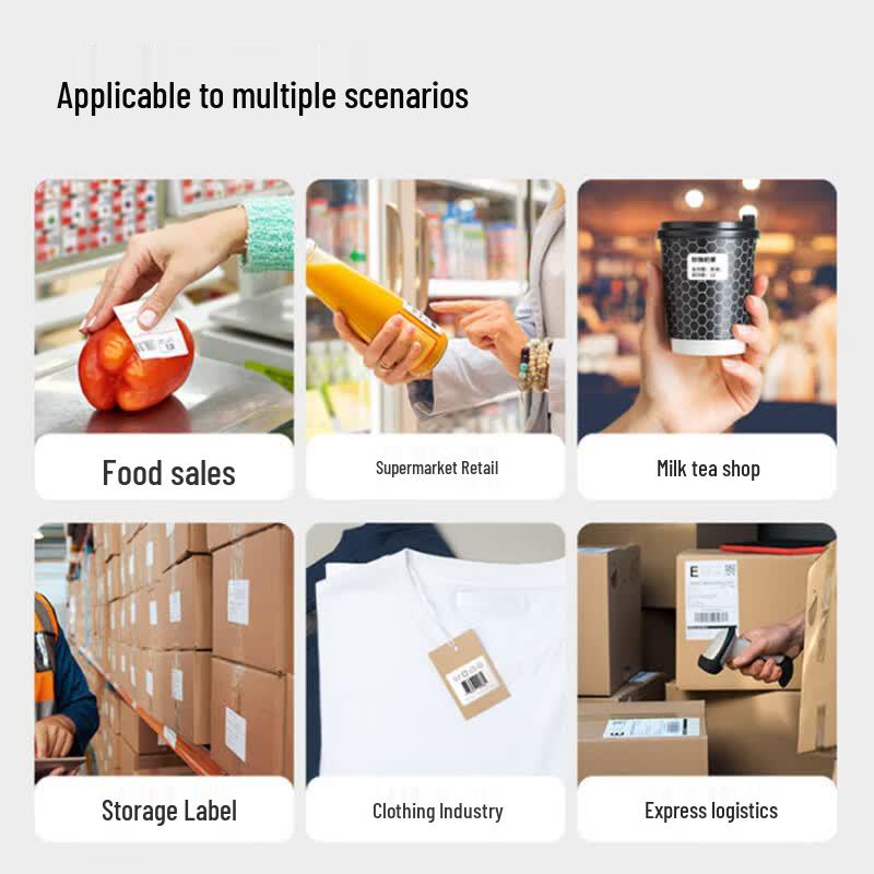 Deli Bluetooth-термопринтер этикеток GE460W для экспресс-накладных, штекер CN (адаптер в комплекте)