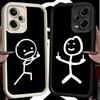 Чехол для телефона Xiaomi Redmi Note 15 14 13 Pro Plus Funny Stickman Matchman Shell 12S 11 11S 11T 5G 14S из мягкого силикона.