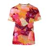 Colourful Candy Children's T-Shirt Fashion Girl T-Shirt 8 to 14 Year Old Girls Clothes Round Neck Tops Tees Baby Summer Clothes