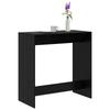 Bar Table in Black Oak Look 102 x 50 x 103.5 cm Engineered Wood