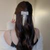 Rhinestone Bow Fringe Hairpin Temperament Bow Hair Clip Fashion Spring Hair Clip  Women