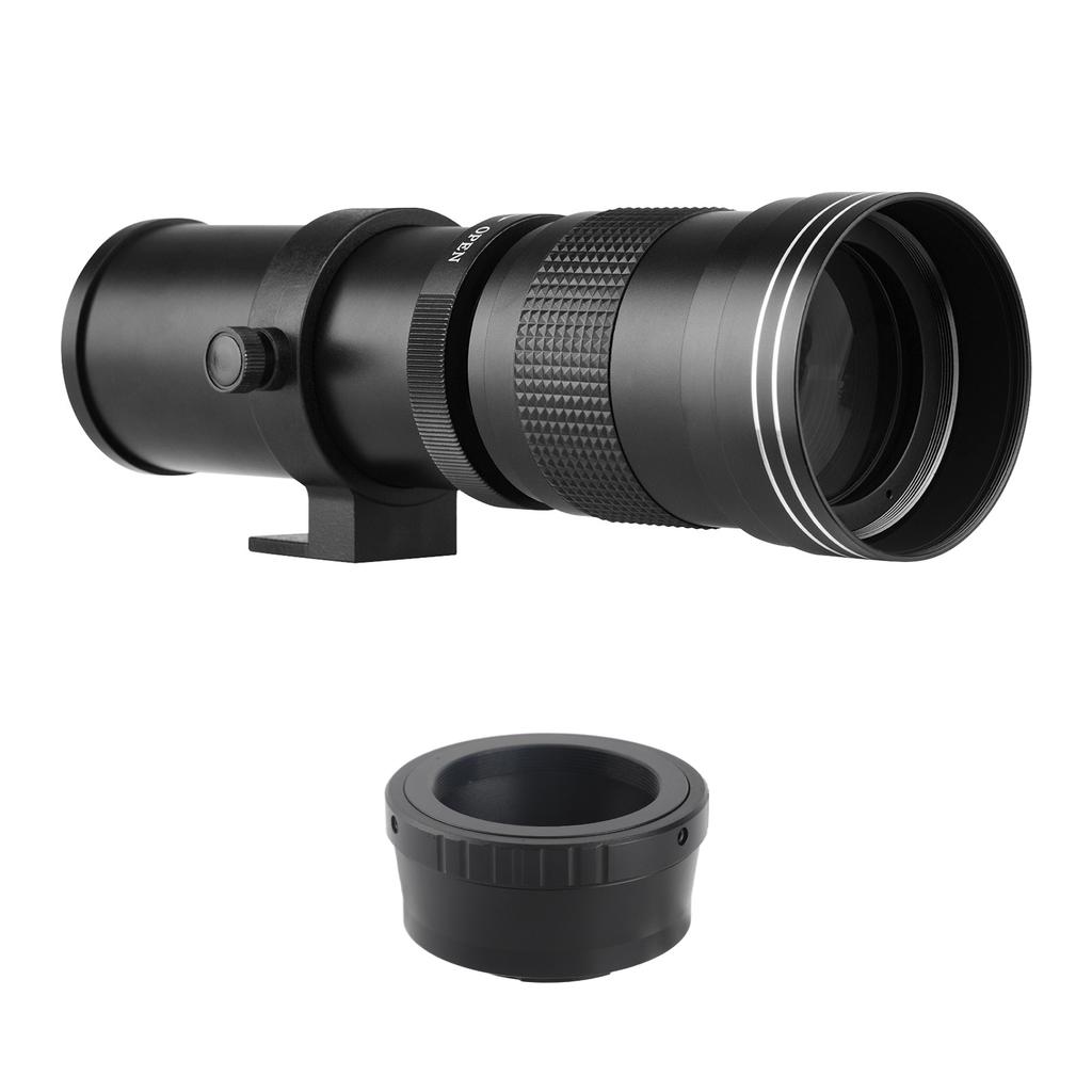 Camera MF Super Telephoto Zoom Lens FCelsius8.3-16 420-800mm T2 Mount with M4Celsius3 Mount Adapter   1Celsius4 Thread Replacement for G9 GH5 II GX