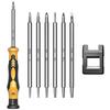 Torx Screwdriver T8 T5 T6 T9 T10 T15 Phillips Flathead Hexagonal Star Y-shaped Tri-wing Driver Set Special Screwdriver with Magnet, Switch Camera Smar