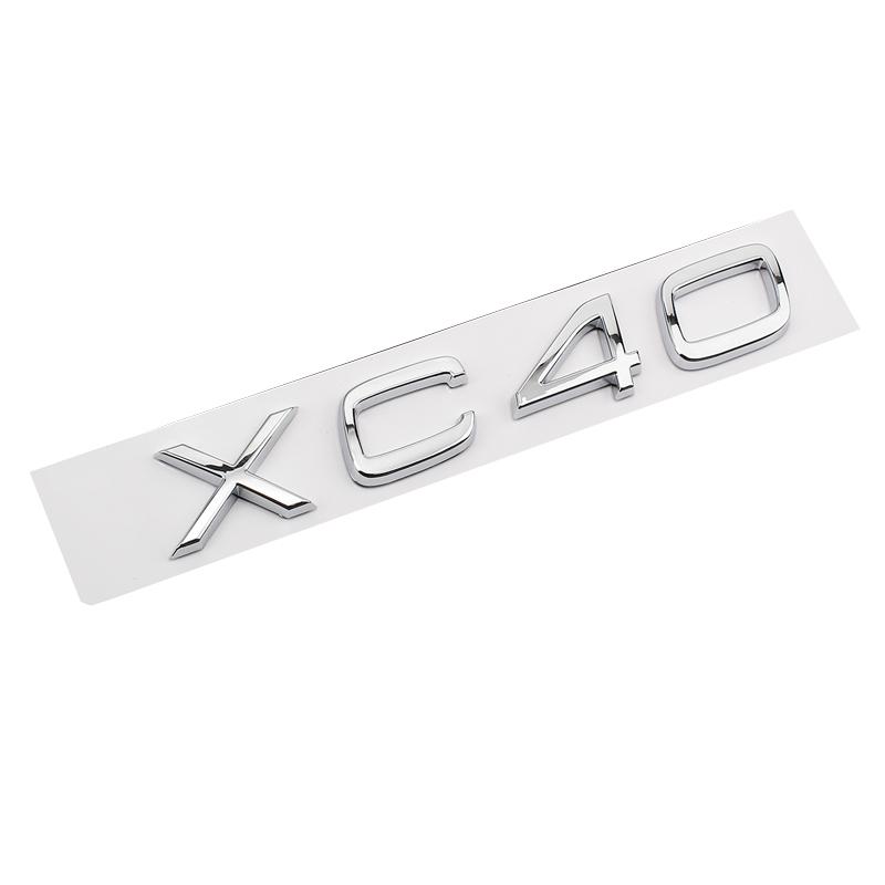 Car 3D ABS Chrome Decal Sticker For Volvo XC40 XC60 XC90 Car Rear Trunk Letters Logo Replace Badge Emblem Stickers Accessories