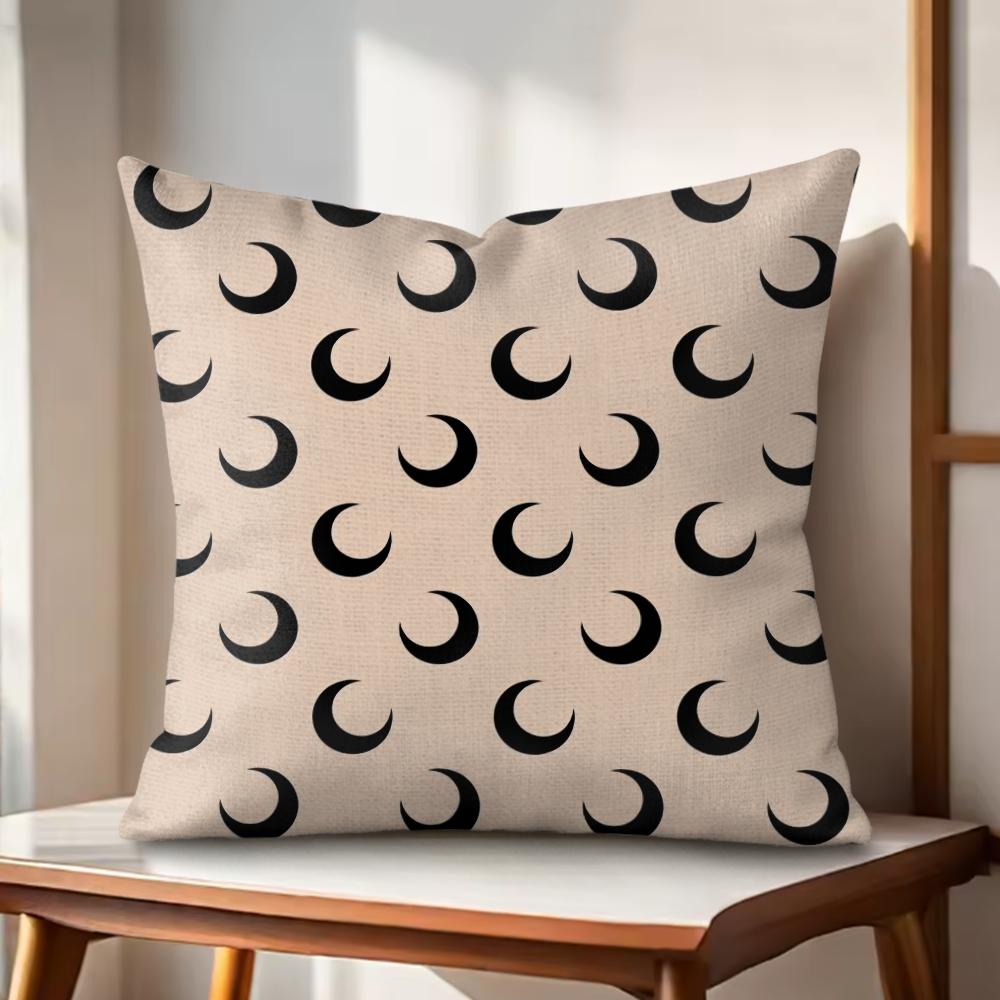 Luxury MMarine Serre Cushion Cover Natural Linen Organic Fabric DoubleSided Printing Couch Pillow Covers Home Decor