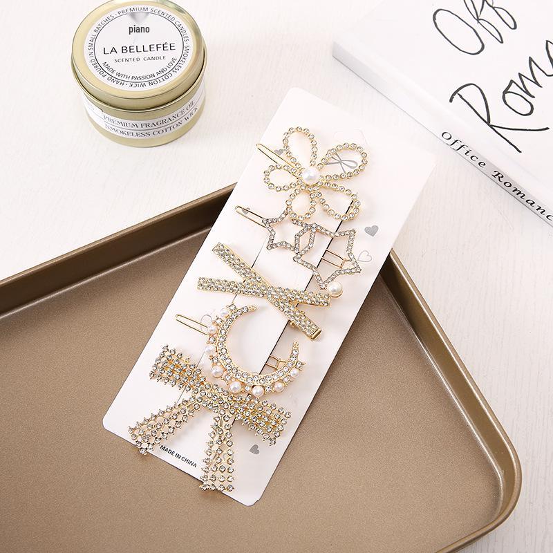 Роскошная заколка для волос с жемчужным бантом и перьями - корейский стиль, аксессуар для челки