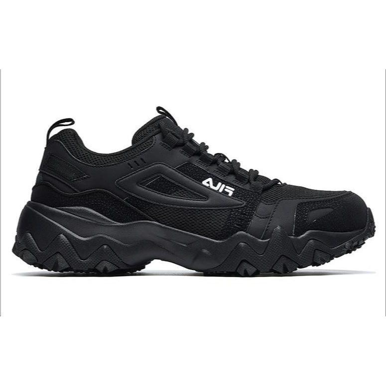 Fila Oakmont Textile, Шнуровка из синтетической кожи, Устойчивые к истиранию, Низкие, Массивные кроссовки, Мужские, Черный, F12M031111FBK