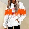 Women's Casual Fashion Print Long Sleeve Pullover Hoodies Sweatshirts