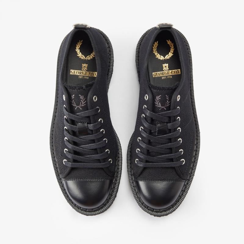 Fred Perry Мужские S Тяжелый холст Мокасины Sfpm2336335 102