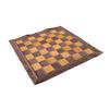Шахматы из натуральной кожи 19" x 19" - Коричневый цвет | Сворачивающиеся шахматы | Турнирные шахматы
