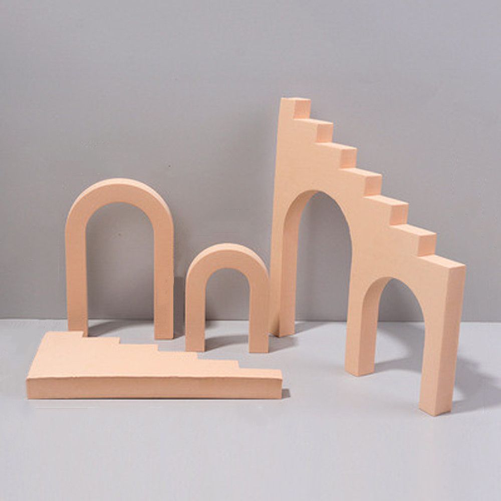 Photography Table Ins Wind Net Red White Shooting Props Photographic Prop Geometric Stereo