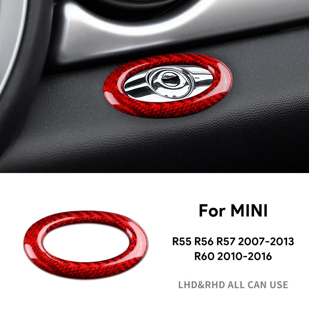 Hard Dry Carbon Fiber For BMW MINI Cooper Countryman R60 2010-2016 R55 R56 R57 2007-2013 Copilot Storage Box Switch Button Frame