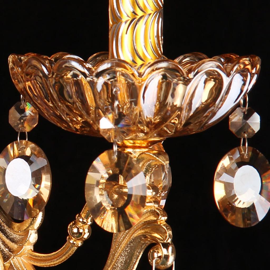 Настенный светильник в европейском стиле E14 в виде свечи, хрустальный, из цинкового сплава, для зеркала, прикроватный, для спальни, для прихожей, декоративное освещение