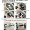 Hubcaps Suitable for Cars with 14/15/16-inch Iron Wheels 4pcs Made of PP Plastic Can Be To Decorate The Appearance of Car Wheels