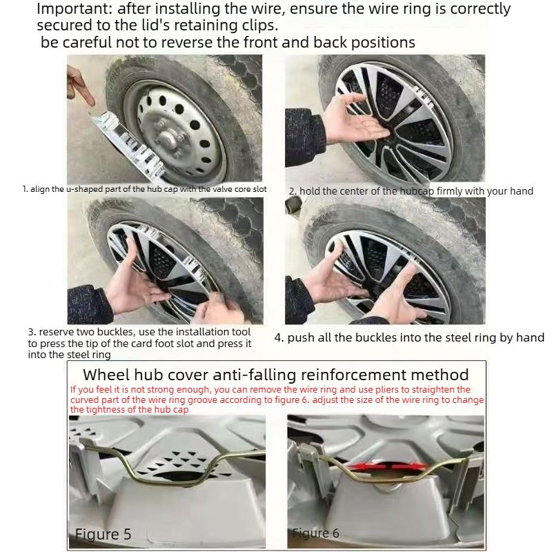 Hubcaps Suitable for Cars with 14/15/16-inch Iron Wheels 4pcs Made of PP Plastic Can Be To Decorate The Appearance of Car Wheels