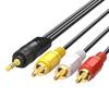 Male to Male 3.5mm to 3 RCA Cable for Camcorder Set-top-box TV Speaker Home Theater