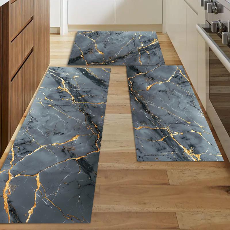 1 шт. анти-усталостные кухонные коврики, OneHouse Marble Print водонепроницаемый нескользящий толстый мягкий кухонный коврик прочный комфортный стоячий коврик для кухни