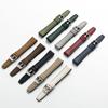 10mm 12mm 14mm 16mm Silicone Patch Watch Strap- Quick Release Silicone with Leather Watch Band Pin Buckle Universal Watch Band