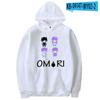 Толстовка Omori Harajuku Unisex WoUnisex Толстовка с длинными рукавами Унисекс Осень Зима Плюшевые пуловеры Уличная одежда Популярные толстовки с героями мультфильмов