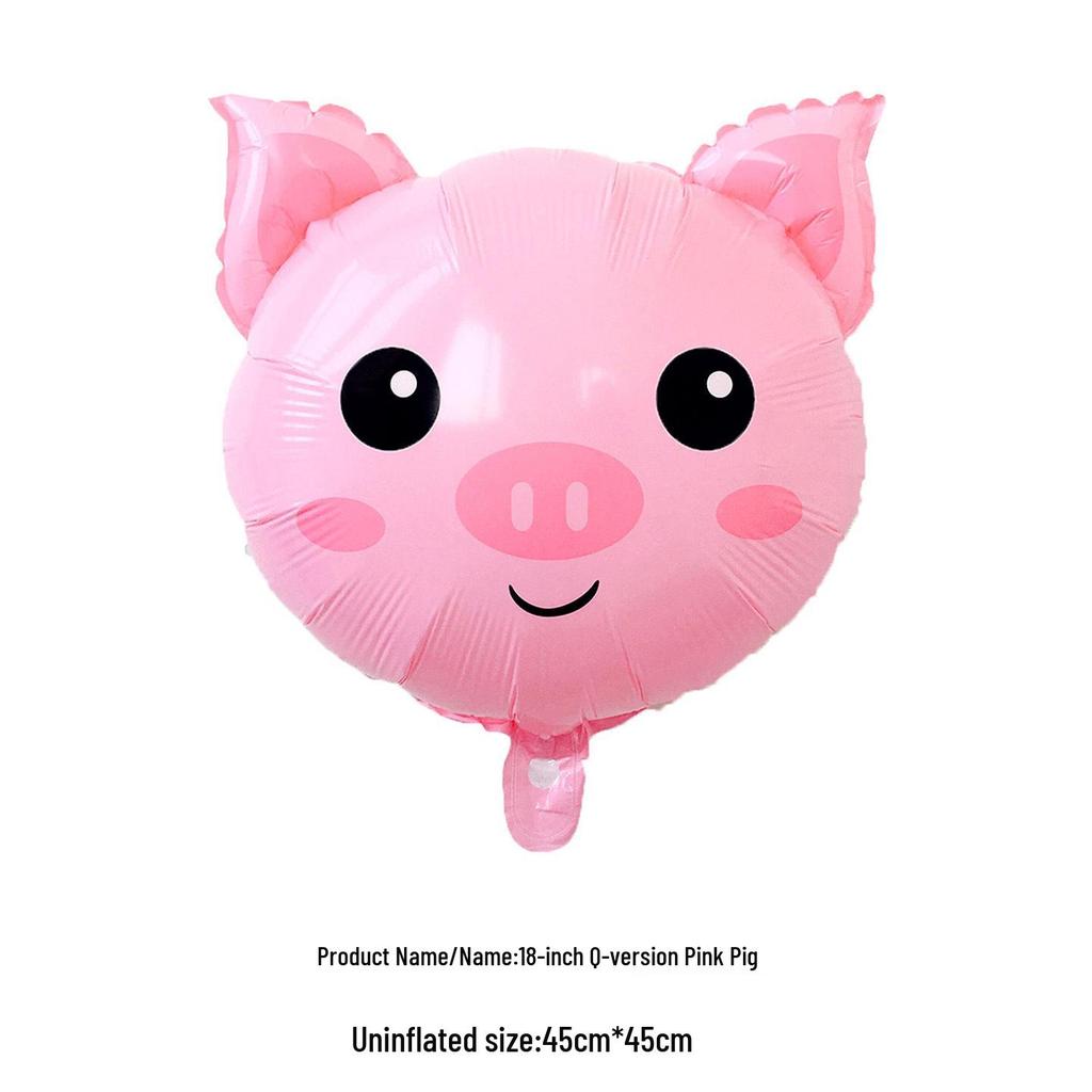 18" Новый Q-версия Детский мультяшный животный фольгированный шар для украшения на день рождения