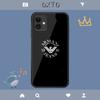 Чехол с логотипом итальянского бренда Armani для iPhone Samsung Galaxy Redmi Note S 17 16 15 14 13 20 24 25 54 Pro Max Ultra Fe с покрытием из закаленного стекла