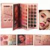 105 Color Eye Shadow Palette with Cute Lady Design In Book Shape, Shimmer and Matte Earth Tones Makeup