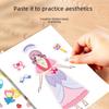Книга наклеек для девочек «Принцесса фэнтези» — развивающая игрушка, расписанная вручную