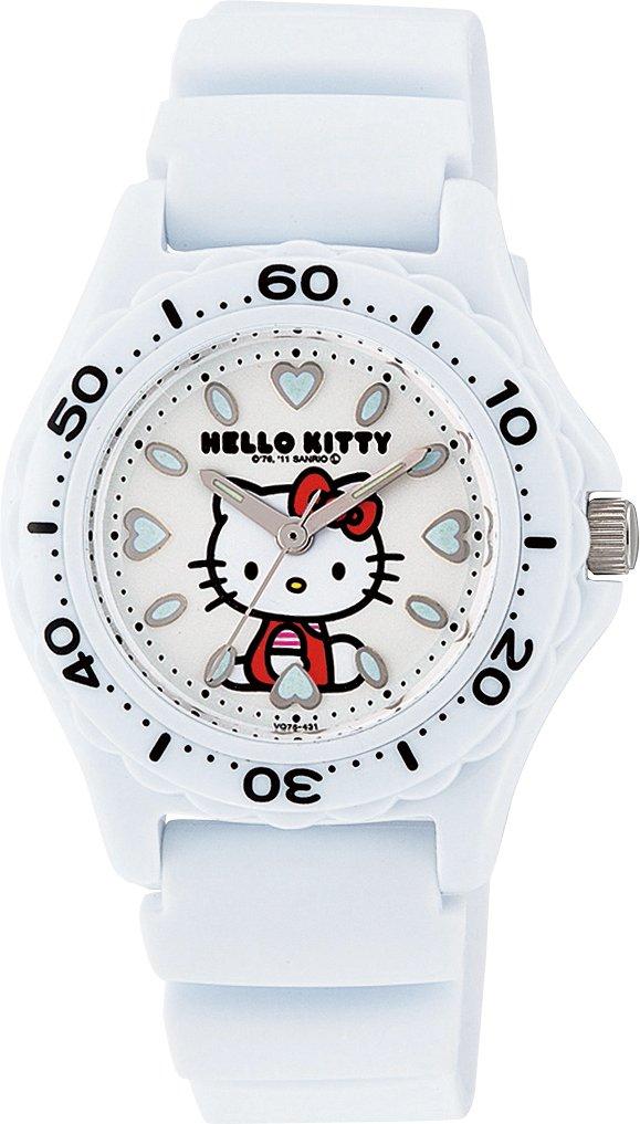 Аналоговые часы Citizen Q&Q Hello Urethane, Hello Kitty, Водонепроницаемые, Ремешок, Женские, Белые, VQ75-431