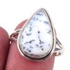 Natural Dendrite Opal Gemstone Handmade 925 Solid Sterling Silver Ring S.8 t3Z18