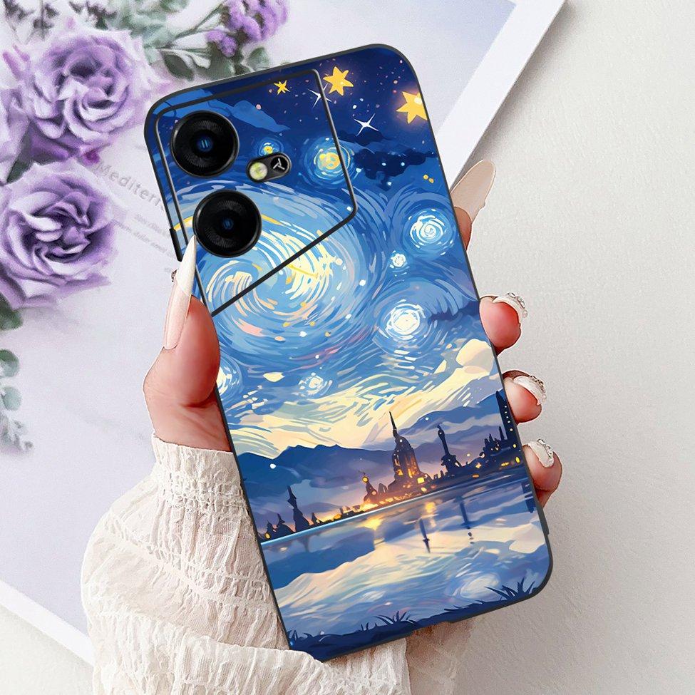 6,82'' Для Tecno Pova Neo3 LH6n Задняя крышка Для Tecno Pova Neo 3 Чехол Силиконовый Роскошный Модный Милый Мультяшный Кот Ударопрочный Funda
