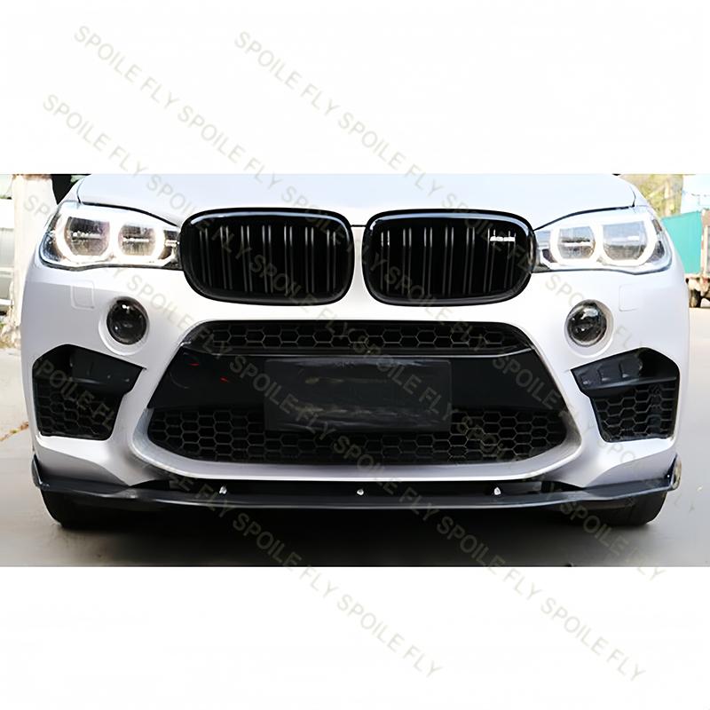 Для BMW X5M F85 2013-2019 Высококачественный АБС-пластик 9 шт. Комплект обвеса кузова автомобиля с передним сплиттером, задним бампером, задним спойлером, боковыми юбками, глянцевый черный