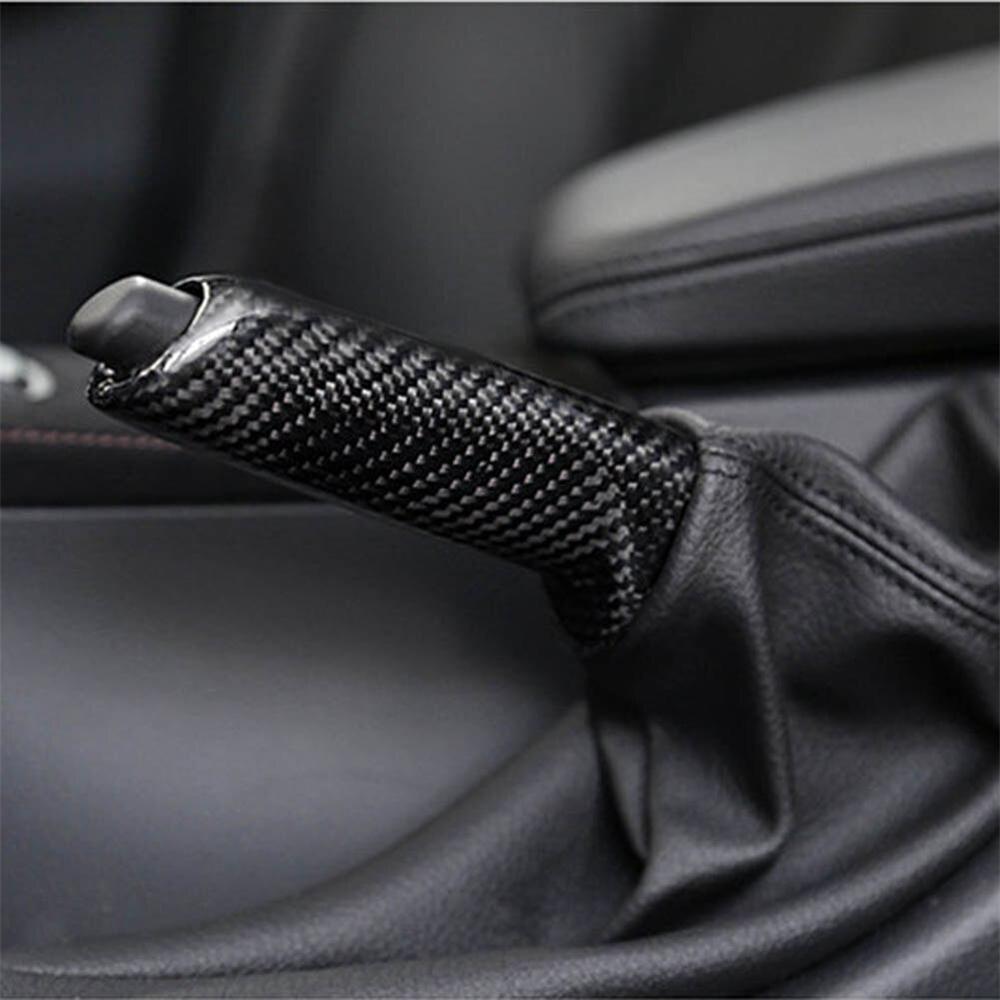 Для моделей BMW с ручным тормозом, накладка на рукоятку ручного тормоза, отделка, настоящее углеродное волокно, черный, 1 шт.