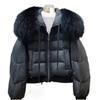Winter Puffer Jacket Women Large Fur Collar Short Female Parkas Thick Warm Down Coat Loose