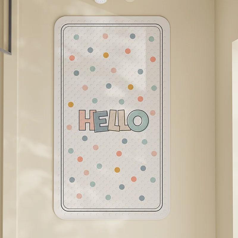 Коврик для ванной KONI из ПВХ, мягкий, для душа, нескользящий, с присосками, массажный коврик для пола, безопасный для детей