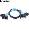 Кабель 8x SATA 7P Female на SSD 12G