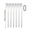 6Pcs/set Wind-Resistant Camping Tent Stakes Heavy Duty Garden Ground Nail  Outdoor Travel