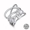 925 Sterling Silver Ring Twisted Lines Simple Stackable Rings For Women Girls Special Gifts Fashion Party Fine Jewelry
