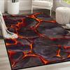 Volcano Lava 3D Magma Rugs Carpet for Home Decor Living Room Large Area Rugs Bedside Non-slip Floor Mat Home Entrance Doormat