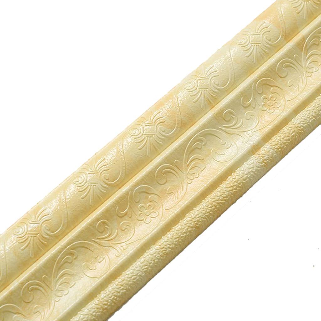 Настенный стикер Линия талии ПВХ Пена Замена Плинтуса Мягкий Сильная Адгезия Настенная Кромка 230см Х 8см 3D