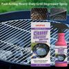 JAKEHOE 120ml Barbecue Rack Cleaner Powerful Cleaning Stubborn Grease Removes Carbon Deposits Safe Formula No Damage for Grill