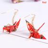 Kranich Earrings Origami Miniblings Bird Cranes Faltkunst Senbazuru Paper