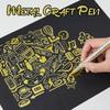 Artist Painting Illustration Metallic Crafts Markers Pens 3pcs Gold Silver White Large Capacity Acrylic Markers Highlighter Set