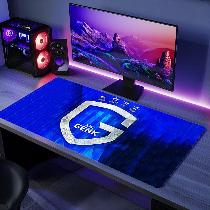 Коврик для мыши KRC Genk, Большой игровой коврик для стола, Нескользящий XXL коврик для мыши для ноутбука и планшета, Игровой коврик для мини-ПК со прошитыми краями