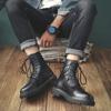 Мужские ботинки Martin Boots Men's British And Korean Version, универсальные мужские ботинки средней высоты, повседневные ботинки Military Boots Tide Shoes 6028-L