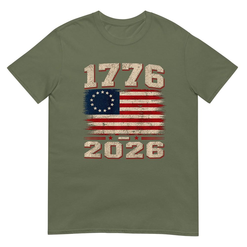 Since 1776 250 Years 2026 Patriotic Vintage Flag Premium TriBlend TShirt