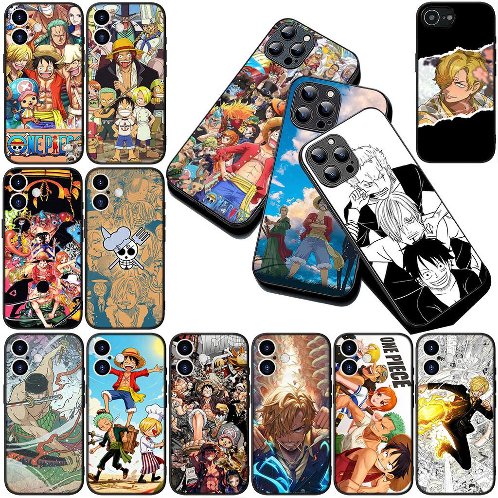 for Samsung Galaxy S20 S22 S21 FE Ultra Plus A07 A17 A15 A16 A25 A57 A37 Phone Cover Case One Pieces Luffy Sanji Roronoa Zoro