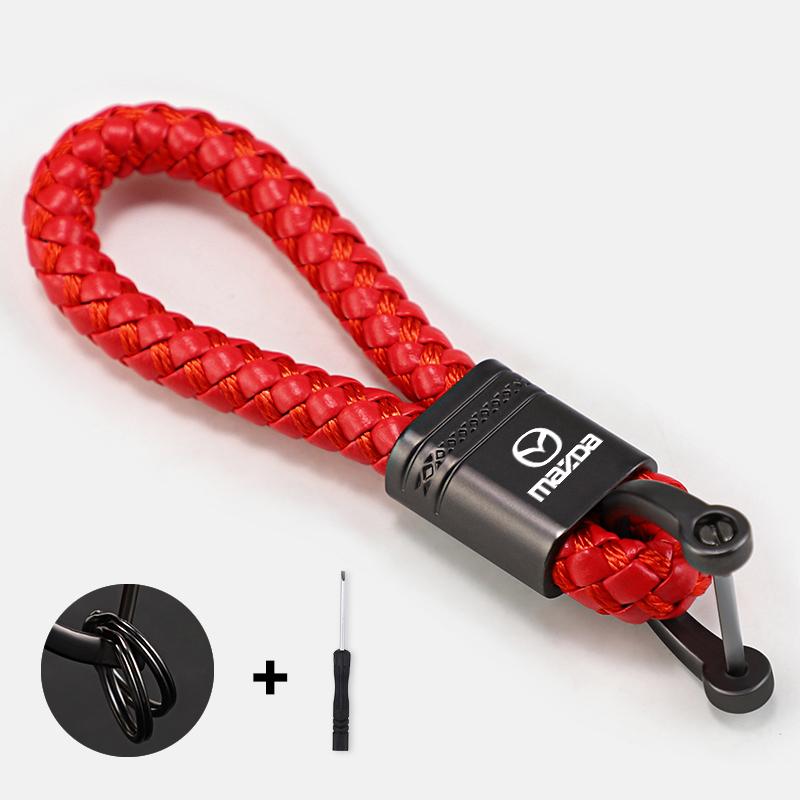 2025 Hot Car Logo Keychain Alloy Lanyard Keyring Accessories For Mazda 2 6 3 CX5 CX80 CX70 CX90 MX30 CX60 CX50 CX30 BT50 e-TPV C