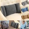 Ergonomic 3-Segment Lumbar Pillow Soft Back Support Cushion Universal Waist Cushion  Sofa